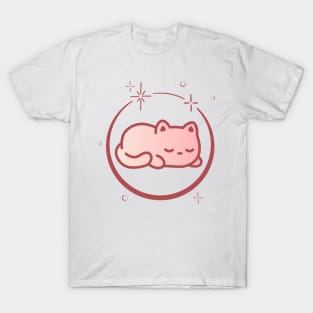 Cute Cat Kitten Kitty in Space Galaxy T-Shirt